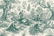 Toile Wallpaper Botanical Illustration Removable Pastoral Landscape Wall Decor design