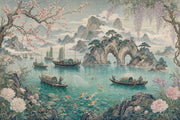 Pink Cherry Wallpaper Blossom Sakura Wall Mural design
