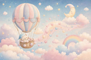 Hot Air Balloon Wallpaper Nursery Removable Bear Wall Decor design