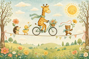 Whimsical Wallpaper Nursery Removable Watercolor Wall Decor design