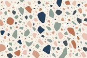Terrazzo Wallpaper Abstract Geometric Shapes Removable Wall Decor design