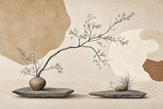Zen Wallpaper Minimalist Removable Japanese Inspired Wall Decor design