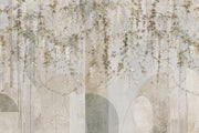 Wisteria Blossoms Wallpaper Botanical Vines Watercolor Mural Wall Mural design