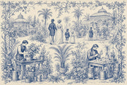 Toile Wallpaper Victorian Garden Botanical Conservatory Wall Mural design