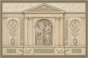 Greco Roman Wallpaper Fresco Removable Marble Wall Decor design