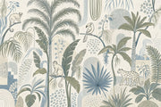 Tropical Jungle Wallpaper Palm Trees Banana Leaves Removable Wall Decor design