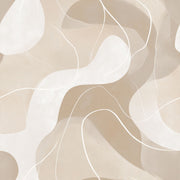 Organic Shapes Wallpaper Wavy Contour Lines Removable Minimalist Wall Double Roll design