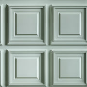 3D Wall Panel Wallpaper Raised Molding Coffered Squares Decorative Mural design