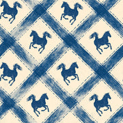 Equestrian Wallpaper Horse Silhouettes Geometric Diamonds Removable Wall Decor design