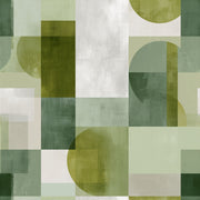 Mid-Century Modern Wallpaper Geometric Removable Wall Decor design