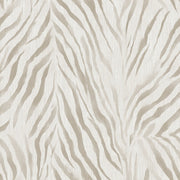 Zebra Print Wallpaper Animal Stripe Taupe And Ivory Removable Wall Decor design