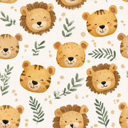 Muted Green Wallpaper Safari Nursery Jungle Decorative Mural design