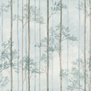 Misty Forest Wallpaper White Background Removable Wall Decor design