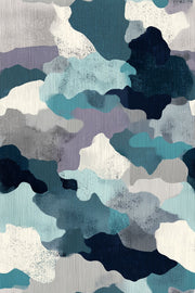 Organic Shapes Wallpaper Camouflage Textured Removable Wall Decor design