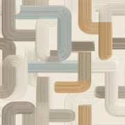 Mid-Century Modern Wallpaper Retro Removable Modern Wall Double Roll design
