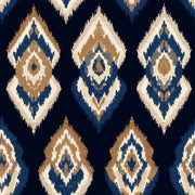 Ikat Wallpaper Geometric Medallion Removable Global Inspired Wall Double Roll design