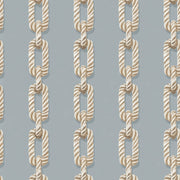 Nautical Rope Wallpaper Chain Links Coastal Decorative Mural design