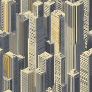 Urban Skyline Wallpaper Skyscrapers Cityscape Decorative Mural design
