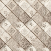Vintage Tile Wallpaper Diagonal Checker Removable Distressed Wall Double Roll design