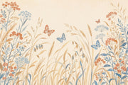 Wildflower Meadow Wallpaper Blue Botanicals Wall Mural design