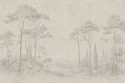 Landscape Wallpaper Toile Removable Trees Wall Decor design
