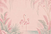 Watercolor Texture Wallpaper Pastel Tropical Wall Mural design