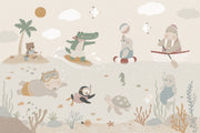 Tropical Beach Wallpaper Seaside Ocean Removable Wall Decor design