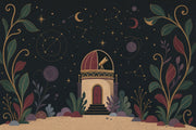 Dark Celestial Wallpaper Observatory Night Sky Removable Wall Decor design