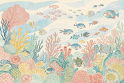 Underwater Wallpaper Coral Reef Tropical Fish Removable Wall Decor design