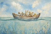Rowboat Wallpaper Baby Animals Removable Nursery Wall Decor design