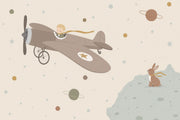 Childrens Wallpaper Space Theme Removable Airplane Wall Decor design