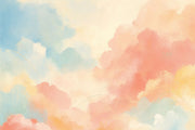 Abstract Wallpaper Watercolor Pastel Wall Mural design