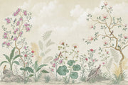 Chinoiserie Wallpaper Botanical Floral Garden Wall Mural design