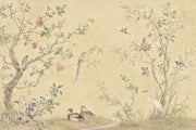 Chinoiserie Wallpaper Floral Removable Birds Wall Decor design