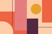 Mid Century Modern Wallpaper Retro Geometric Wall Mural design