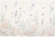 Underwater Wallpaper Coastal Jellyfish Wall Mural design