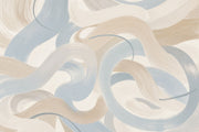 Brushstroke Wallpaper Curved Lines Abstract Removable Wall Decor design