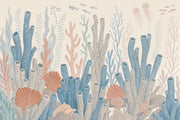 Coral Reef Wallpaper Underwater Removable Coastal Wall Decor design