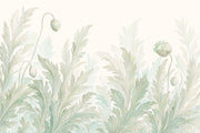 Botanical Wallpaper Watercolor Sage Green Removable Wall Decor design