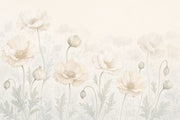 Poppy Flowers Wallpaper Floral Wallpaper Watercolor Flowers Wall Mural design