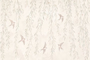Watercolor Wallpaper Botanical Birds Wall Mural design