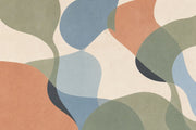 Mid Century Modern Wallpaper Geometric Shapes Removable Abstract Wall Decor design