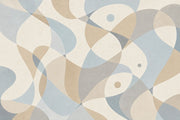 Abstract Wallpaper Geometric Organic Shapes Wall Mural design