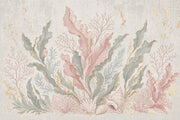 Coastal Wallpaper Seaweed Coral Removable Wall Decor design