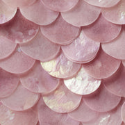 Pearlescent Wallpaper Scallop Overlapping Circles Removable Wall Decor design