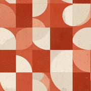 Mid Century Modern Wallpaper Retro Geometric Decorative Mural design