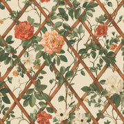 Floral Trellis Wallpaper Botanical Vines Traditional Wallpaper Decorative Mural design