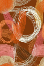 Brushstroke Circles Wallpaper Scribble Texture Modern Contemporary Decorative Mural design
