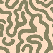 Organic Shapes Wallpaper Wavy Lines Removable Biomorphic Wall Double Roll design