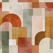 Mid Century Modern Wallpaper Retro Modern Decorative Mural design